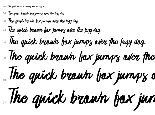 Jaime Blues font waterfall